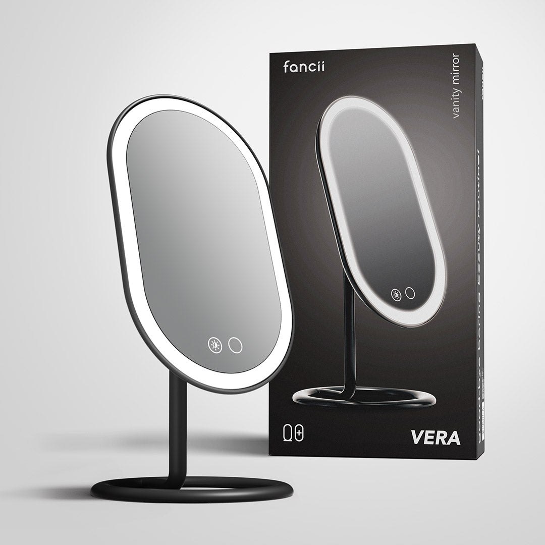 Vera LED Lighted Vanity Makeup Mirror - Flawless Glow Ritual | Louvrs