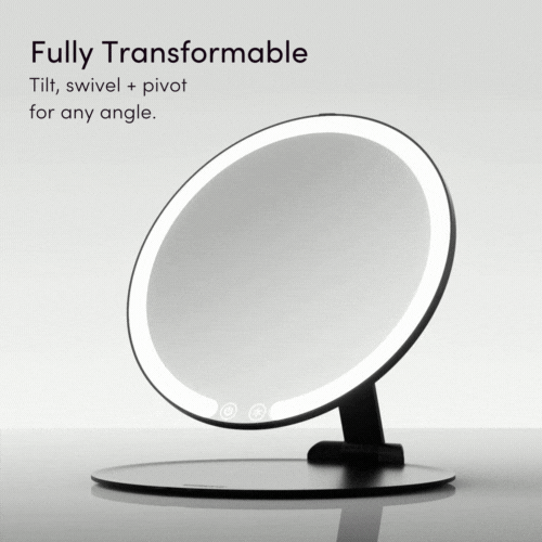 Abigail LED Travel Makeup Mirror - Portable Glow Anywhere | Louvrs