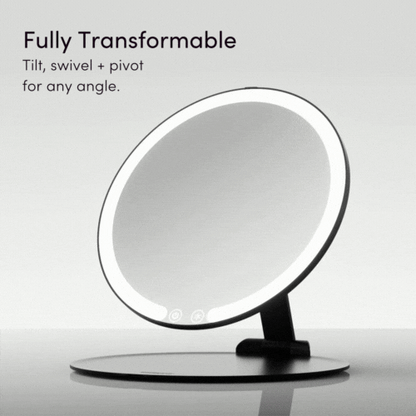 Abigail LED Travel Makeup Mirror - Portable Glow Anywhere | Louvrs
