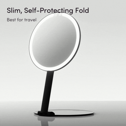 Abigail LED Travel Makeup Mirror - Portable Glow Anywhere | Louvrs