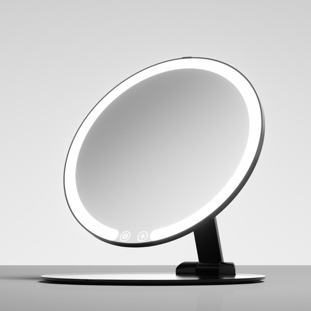 Abigail LED Travel Makeup Mirror - Portable Glow Anywhere | Louvrs