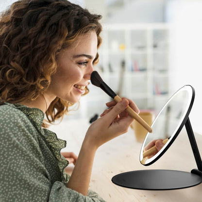 Abigail LED Travel Makeup Mirror - Portable Glow Anywhere | Louvrs