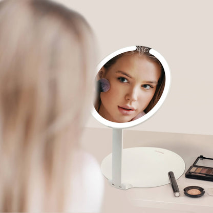Abigail LED Travel Makeup Mirror - Portable Glow Anywhere | Louvrs