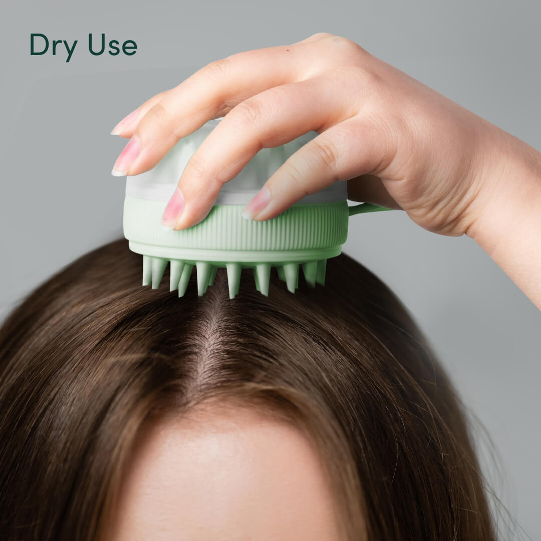 Silicone Scalp Massager & Exfoliating Brush - Spa Ritual | Louvrs