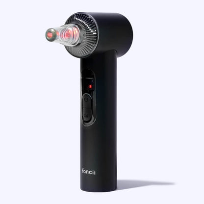 Clara Microdermabrasion Device: Blackhead Remover and Pore Vacuum with Red LED Light Therapy and Digital Display.