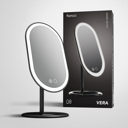Vera LED Lighted Vanity Makeup Mirror - Flawless Glow Ritual | Louvrs