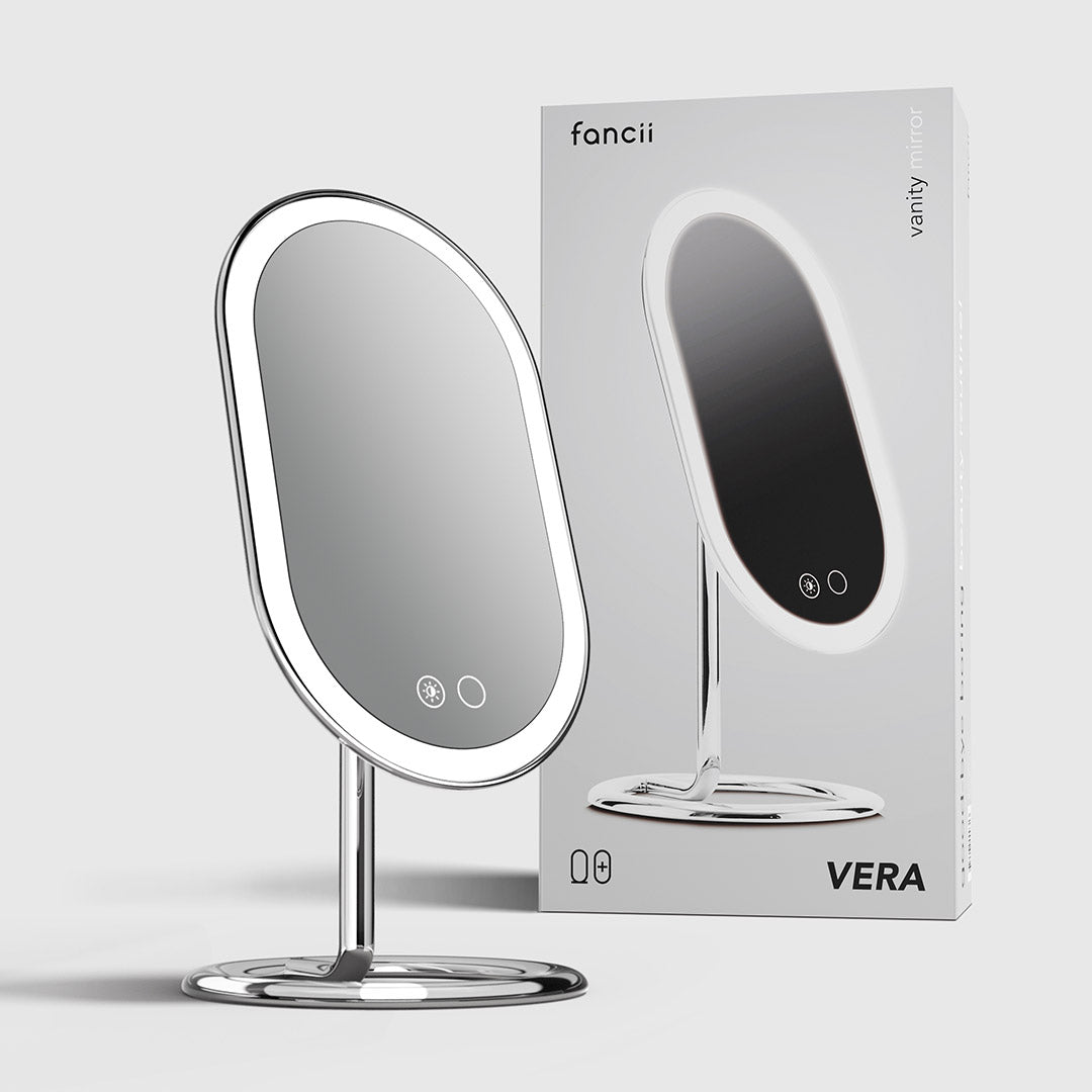 Vera LED Lighted Vanity Makeup Mirror - Flawless Glow Ritual | Louvrs