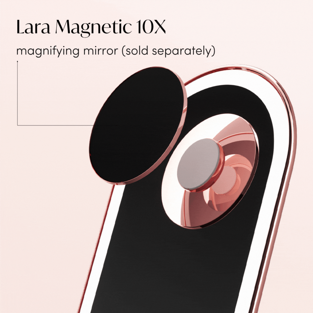 Vera LED Lighted Vanity Makeup Mirror - Flawless Glow Ritual | Louvrs