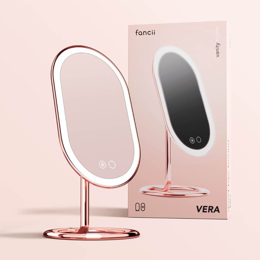 Vera LED Lighted Vanity Makeup Mirror - Flawless Glow Ritual | Louvrs