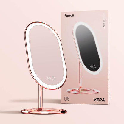 Vera LED Lighted Vanity Makeup Mirror - Flawless Glow Ritual | Louvrs