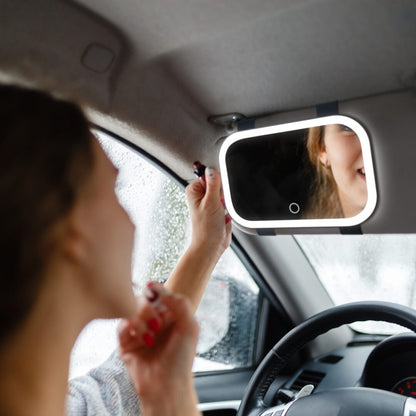 Juni 2 LED Car Visor Mirror - Effortless Beauty On-the-Go | Louvrs