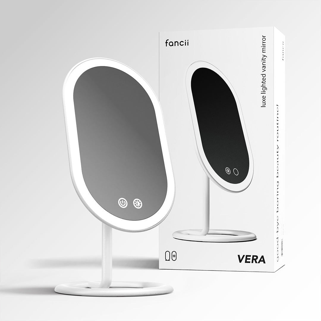Vera LED Lighted Vanity Makeup Mirror - Flawless Glow Ritual | Louvrs