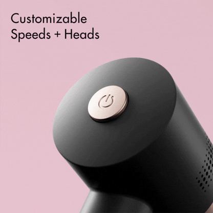 Cali Electric Callus Remover and foot file featuring rose gold power button and customizable speed settings.