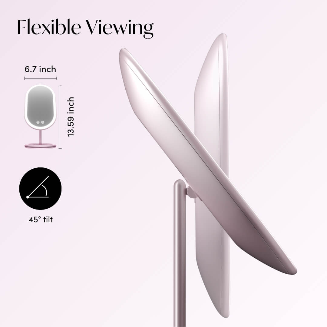 Vera LED Lighted Vanity Makeup Mirror - Flawless Glow Ritual | Louvrs